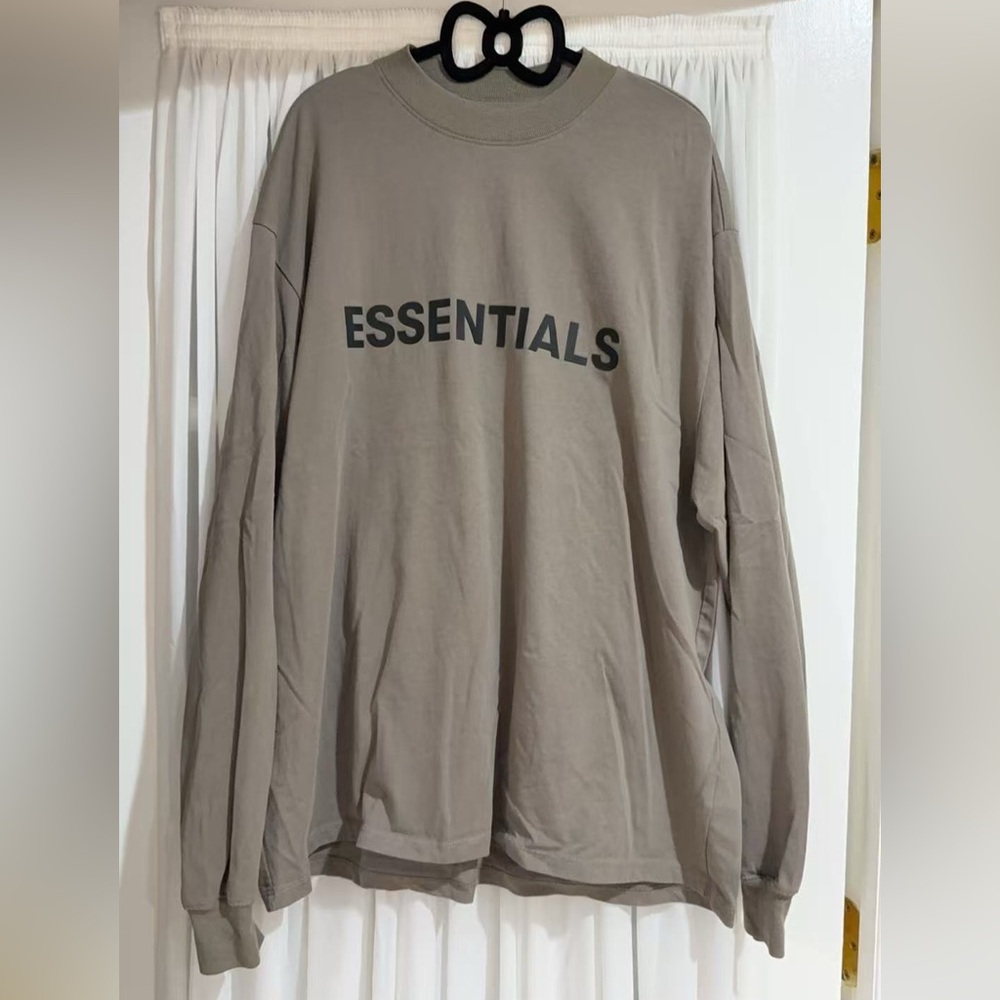 Essentials Oversized Gray Sweatshirt